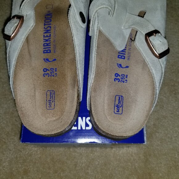 Birkenstock Boston Clog in Taupe Size 39 with Box - Picture 4 of 7